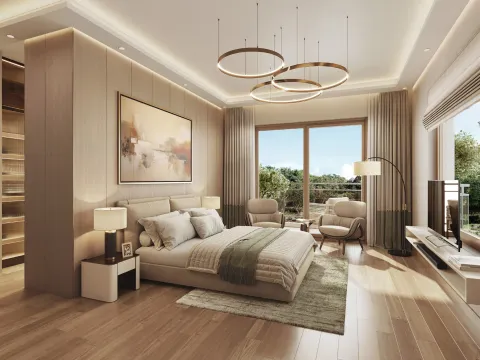 Bedroom, artist's impression
