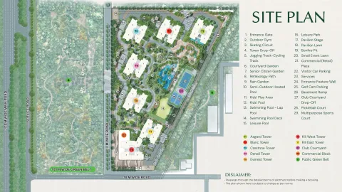 Site plan of Eldeco 7 Peaks