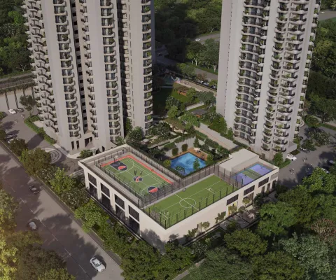 Sports courts on the club roof, artist's impression