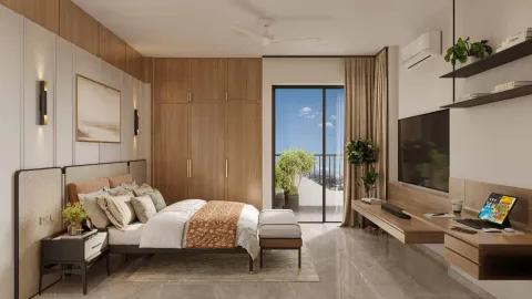 Bedroom, artist's impression