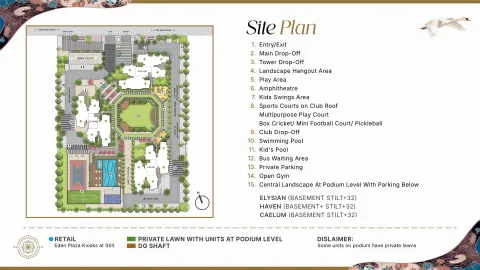 Site plan of Eldeco Echoes of Eden