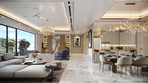 Living and dining room, artist's impression