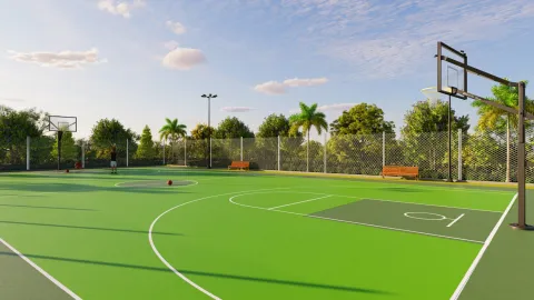 Basketball court, artist's impression